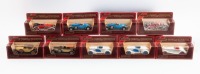 MATCHBOX: A group of nine Matchbox Models of Yesteryear 1:42 - 1:46 scale 1920s & 1930s car models in original boxes