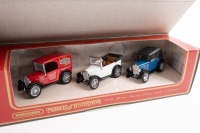 AUSTIN: Two sets of Matchbox Models of Yesteryear 1:43 scale 1928 three model Austin vehicle set (YS-65) in original boxes - 2