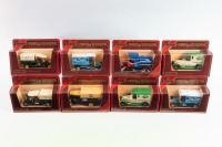 MATCHBOX: Eight Matchbox Models of Yesteryear 1:35 - 1:72 scale early 20th century van models in original boxes