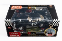 300 SL: A 1:18 scale Bburago 1954 Mercedes Benz 300 SL model, the number #417 1000 Miglia race car, finished in black paintwork, model number 3213