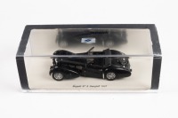 BUGATTI: A 1:43 scale Spark model of a Bugatti 57 S 'Gangloff 1937' in black within original box.