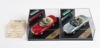 JAGUAR XK: A pair of 1:43 scale Vitesse Jaguar models, a Jaguar XK8 open cabriolet, and a Jaguar XKR open convertible
