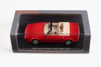ASTON MARTIN: A 1:43 scale Spark model of a 1987 Aston Martin Vantage Volante Zagato in red with beige interior, within box