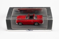 TRIUMPH: A nice 1:43 scale Spark model of a Triumph Tr4 in red with black interior, boxed