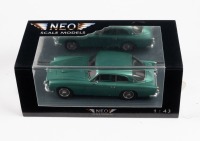 AC: A 1:43 scale NEO Scale Models AC Greyhound in green within box