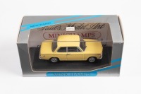BMW: A 1:43 scale Paul's Model Art Minichamps BMW 1600-2 in pale yellow, within box
