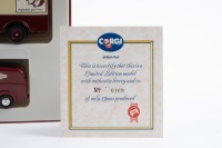 BEDFORD MORRIS: A pair of Corgi models, a Bedford "O" series van, also a Morris "J" type van, both models carrying the British Railways livery, limited edition 0169/13000 pieces, model number D46/1 - 2