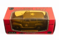 CHEVROLET SUBURBAN: A Mira 1:18 scale 1950 Chevrolet Suburban model, finished in army green paintwork in the US Army Boston livery, model number 6244