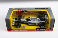 WILLIAMS FW 16: A 1:24 scale Bburago Williams FW 16 model, the number #0 race car as driven by Damon Hill, finished in the Williams, Elf, Renault livery, model number 6115