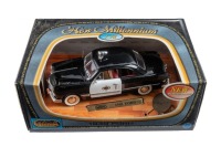 1949 FORD POLICE: A Mira 1:18 scale 1949 Ford coupe model, finished in black and white paintwork in a police livery