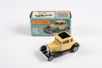 FORD: An original Matchbox model 'A' Ford in beige & brown in box