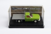 HOLDEN: A Trax 1:43 scale 1974 Holden HJ One-Tonner flat bed cab chassis utility in green (TR58B) in original case & outer protective box