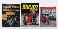 DUCATI: Three softcover DUCATI reference books. Ian Falloon signature