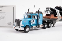 PETERBILT: A Matchbox Collectibles 1:58 scale Peterbilt 359 Transporter prime mover & flatbed trailer (KS192/SA-M) in original box - 3