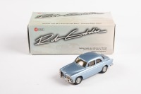 VOLVO: A Brooklin Rob Eddie Models 1:43 scale 1970 Volvo Amazon GT 2-door in metallic blue in original box