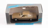 MERCEDES-BENZ: A Minichamps 1:43 scale 1972-80 Mercedes-Benz 450 SLC in gold paintwork in original box