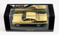DODGE: A Neo Scale Models 1:43 scale 1959 Dodge Custom Royal Lancer two door hardtop in yellow / black in original box
