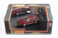 SAAB: An Eagle Collectibles 1:43 scale 1973 Saab Sonett III 'California' in maroon, limited edition, numbered 654 of 1500, in original box