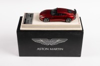 ASTON MARTIN: A Tecnomodel 1:43 scale 2012 Aston Martin V12 Zagato in volcano red, official Aston Martin product, limited edition, numbered 50 of 50, in original case