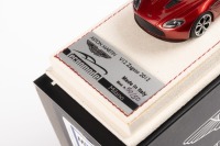 ASTON MARTIN: A Tecnomodel 1:43 scale 2012 Aston Martin V12 Zagato in volcano red, official Aston Martin product, limited edition, numbered 50 of 50, in original case - 2