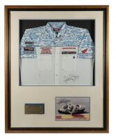 ROSSI: Signed Valentino Rossi Memorabilia. Rossi signed 2001 Mugello Pit Crew Shirt