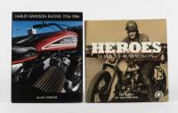 HARLEY-DAVIDSON: Two hardcover books detailing Harley-Davidson