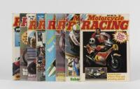 MOTOR CYCLING MAGAZINES: A group of 'Motorcycle RACING' magazines