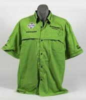 KAWASAKI: A Kawasaki Racing Team Crew Shirt by Team Ecki. Andrew Pitt signature
