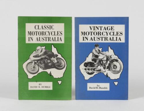 MOTOR CYCLES: Two motor cycle booklets by David B.Dumble