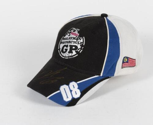 HAYDEN: A 2008 MotoGP Malaysian Motorcycle GP cap signed by Nicky Hayden