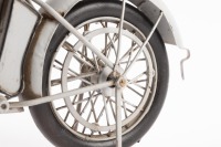 HARLEY DAVIDSON: A modern tin model of an 1911 Harley Davidson motorcycle, 32cm long - 2