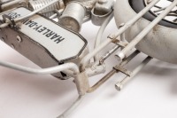 HARLEY DAVIDSON: A modern tin model of an 1911 Harley Davidson motorcycle, 32cm long - 4