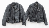 LEATHER JACKETS: Two Sportex leather motorcycling jackets, c1970s-1980s period