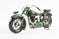 NORTON: A modern tin model of a Norton ES2 motorcycle, 31cm long