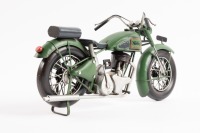 NORTON: A modern tin model of a Norton ES2 motorcycle, 31cm long - 3
