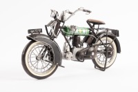 BSA: A modern tin model of a 1924 BSA B25 'Round Tank' motorcycle