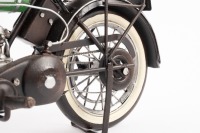 BSA: A modern tin model of a 1924 BSA B25 'Round Tank' motorcycle - 2