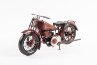MOTOGUZZI: A modern tin model of a 1928 Moto Guzzi 500 GT Norge motorcycle, 30cm long