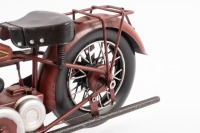 MOTOGUZZI: A modern tin model of a 1928 Moto Guzzi 500 GT Norge motorcycle, 30cm long - 2