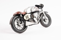 NORTON: A modern tin model of a 1962 Norton Manx 500cc motorcycle, 29cm long - 2