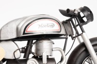 NORTON: A modern tin model of a 1962 Norton Manx 500cc motorcycle, 29cm long - 3