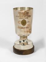 N&Uuml;RBURGRING: A silver-plated 1984 'ADAC - 1000 - KM - RENNEN, N&Uuml;RBURGRING' trophy (27cm high overall)