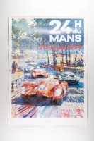 LE MANS: A high quality Coys of Kensington '24H DU MANS 1959' poster with artwork by Dexter Brown, 94cm high, 65.5cm wide