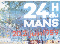 LE MANS: A high quality Coys of Kensington '24H DU MANS 1959' poster with artwork by Dexter Brown, 94cm high, 65.5cm wide - 2