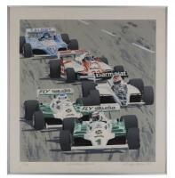 MOTOR SPORT: A Randy Owens serigraph "Shoreline Drive" from 1982 United States Grand Prix. L.E 11/88