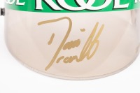 FRANCHITTI: An excellent race worn and signed Indy 300 team Kool Green visor, signed by Dario Franchitti, inscribed 'Surfers 99' Gold Coast, Franchitti won this particular race - 3