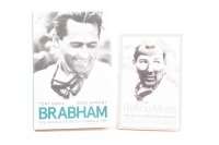 MOSS/BRABHAM: Two books including 'Brabham - The untold story of Formula One' by Tony Davis, and 'Stirling Moss - The Authorised Biography' by Robert Edwards