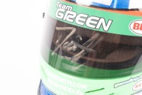 FRANCHITTI: A scale 1:2 replica of Dario Franchitti's 'Team Green' Formula One helmet, signed to the visor by Franchitti, a personal gift to Higgins from Franchitti - 2