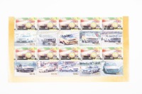 BATHURST: A '50 Years Racing at Bathurst' stamp sheet showing winners across 1963-1982