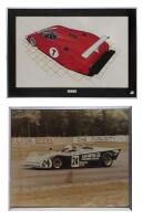 TIGA: Two Tiga Racing Car Pictures and small model car
